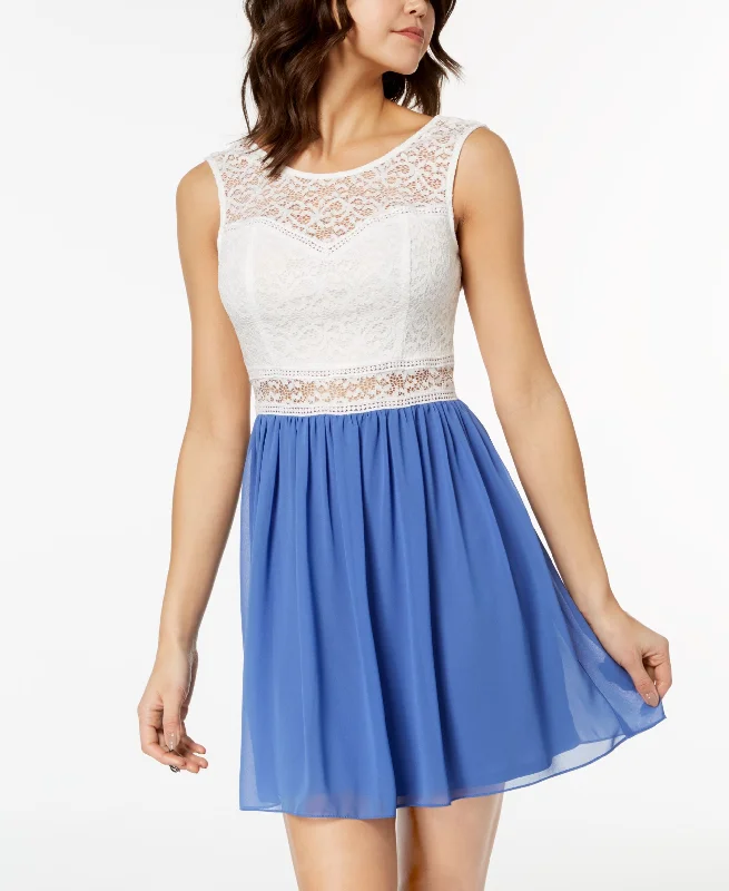 Casual Boots Bcx Juniors Lace Chiffon Contrast Dress
