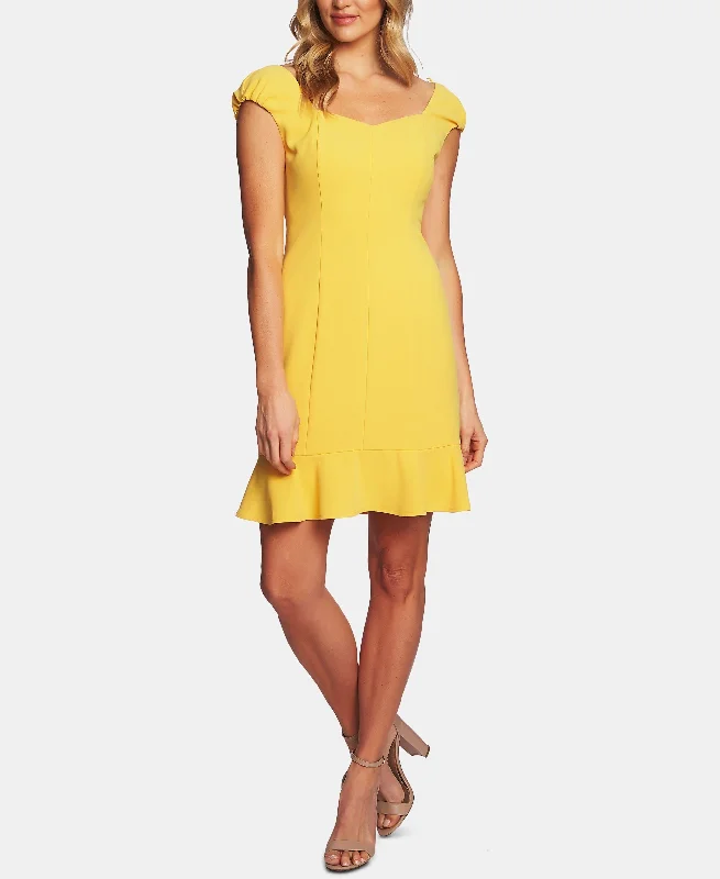 Soft Sweaters Cece Flounce Hem Shift Dress