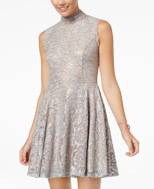 Leather Sneakers City Studios Juniors Lace Fit Flare Dress