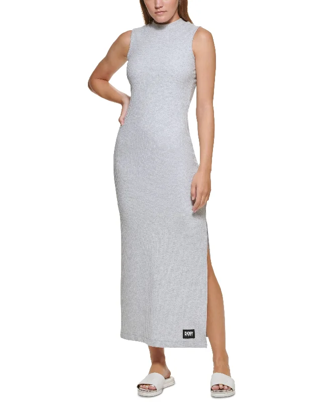 Street-Friendly Wear DKNY Jeans Sleeveless Mock Neck Dress