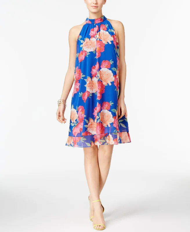 Minimalist Fashion INC International Concepts Floral Print Trapeze Dress
