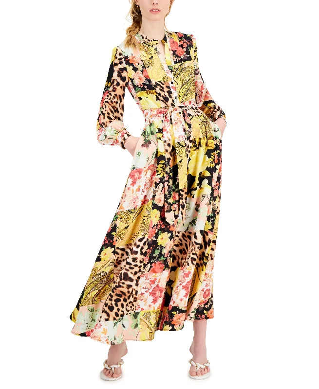 Luxury Suits INC International Concepts Patchwork Print Maxi Dress