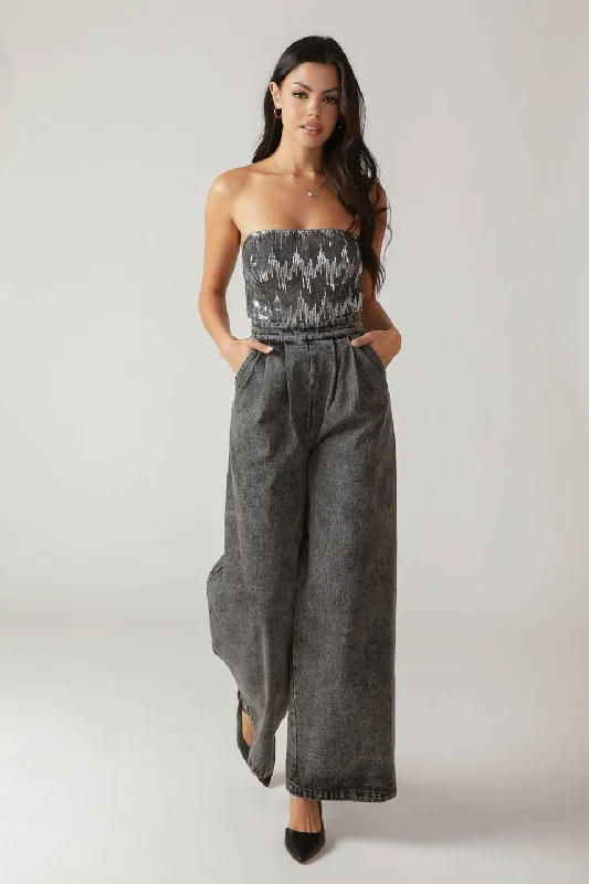 DELICATE TOUCH DENIM JUMPSUIT