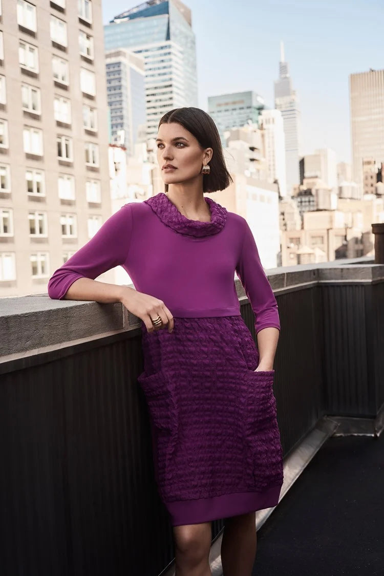Street Jackets Joseph Ribkoff Empress Jacquard And Silky Knit Cocoon Dress