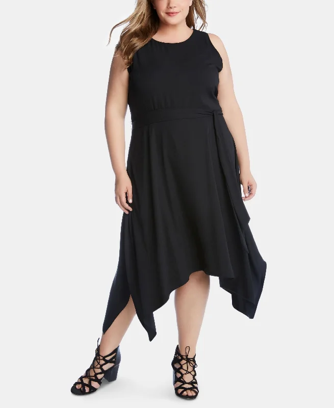 Activewear Gear Karen Kane Plus Size Handkerchief Hem Dress