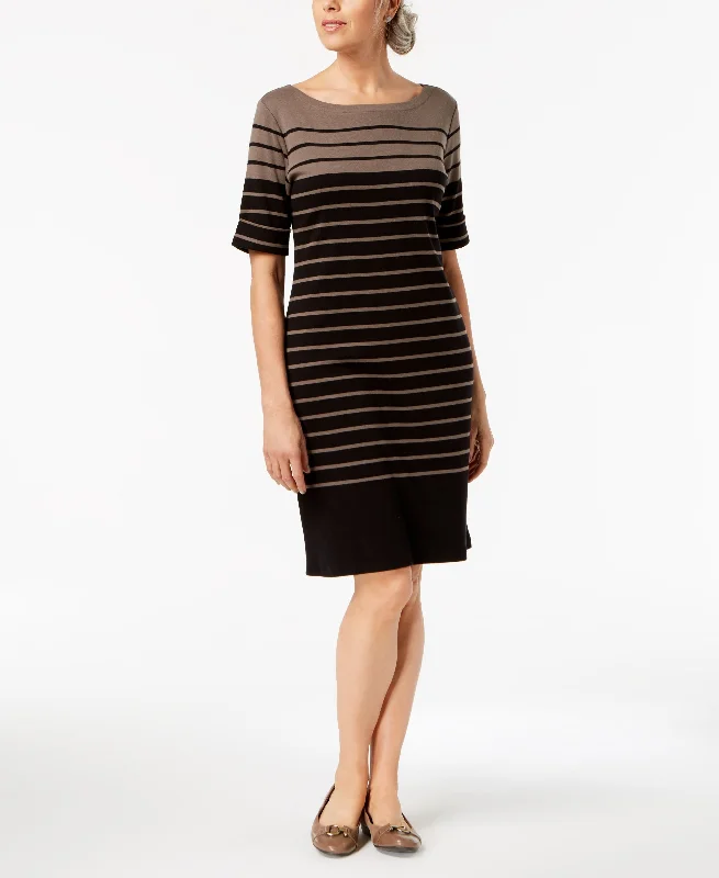 Formal Jackets Printed Elbow-Sleeve Dress