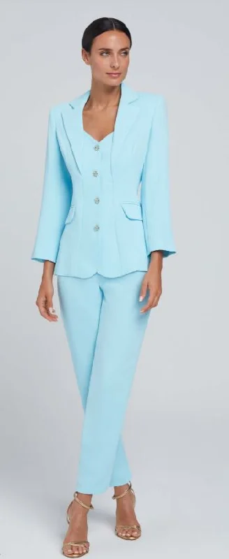 Urban Gear Laura Bernal Cyan Blazer & Trouser Combination