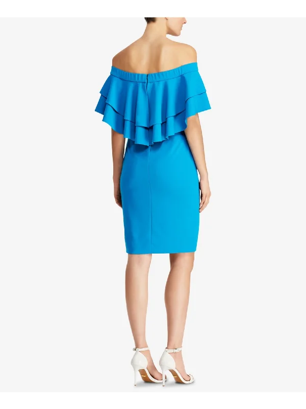 Winter Coats Lauren Ralph Lauren Tiered Overlay Dress