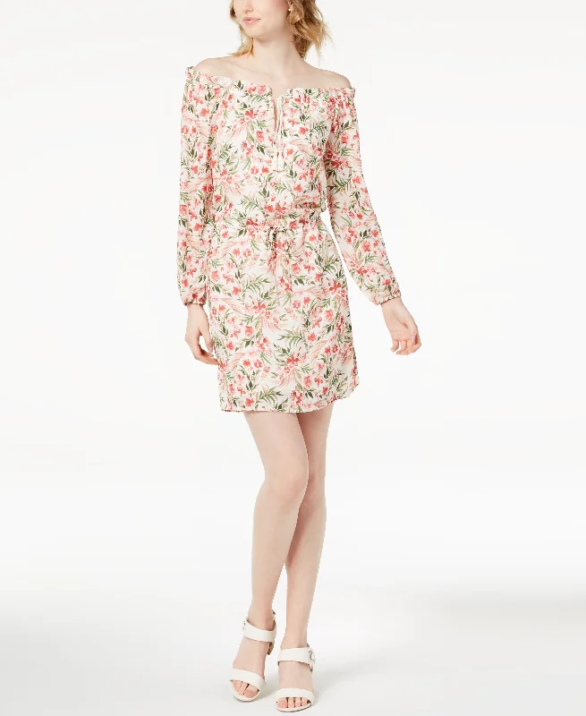 Chunky Sneakers Maison Jules Off The Shoulder Floral Print Dress
