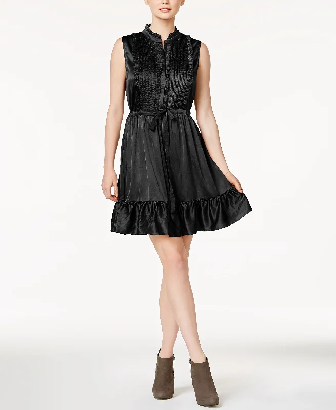 Street Graphic Tees Maison Jules Ruffled Tuxedo A Line Dress