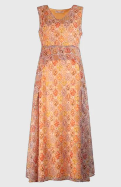 Stylish Sweaters Md'M Sleeveless Kaleidoscope Midi Length Dress