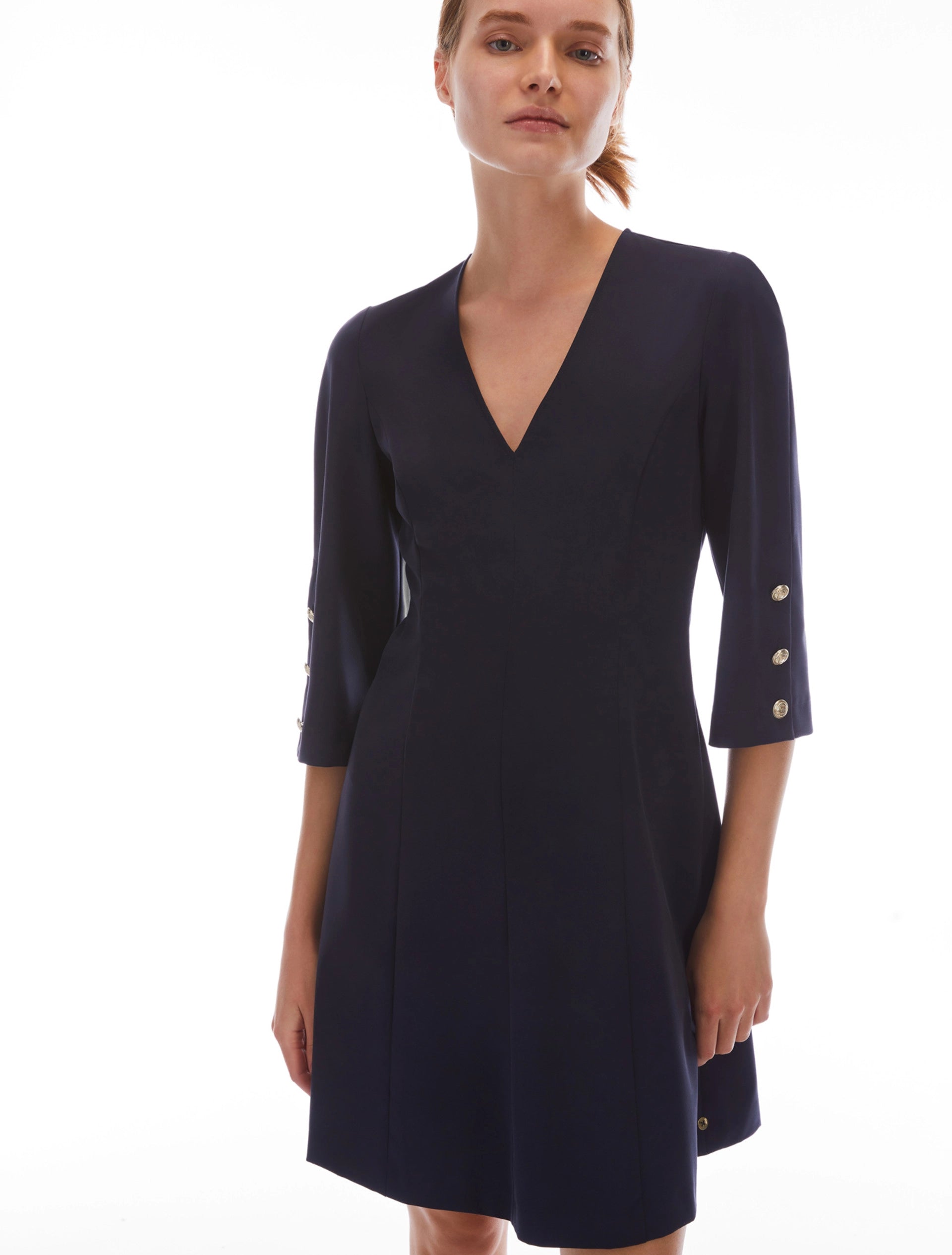 Smart Casual Wear PENNYBLACK Navy Aquile Fit & Flare Dress