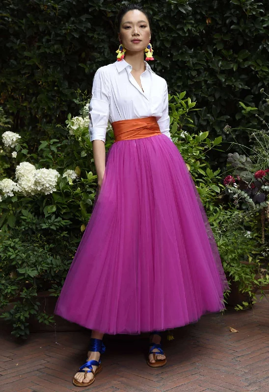 Stylish Hats Sara Roka Jinny Tulle Midi Dress