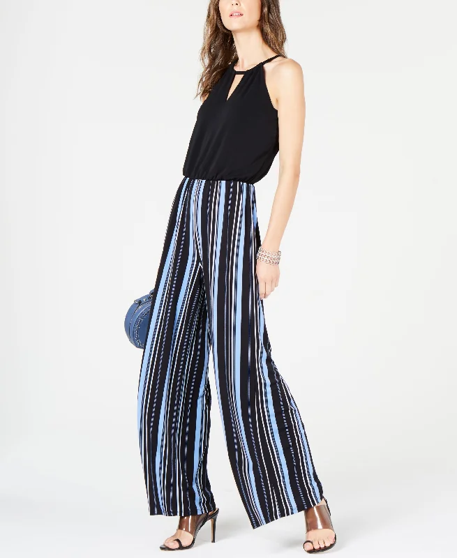 Classic Wear Striped Wide Leg Jumpsuit