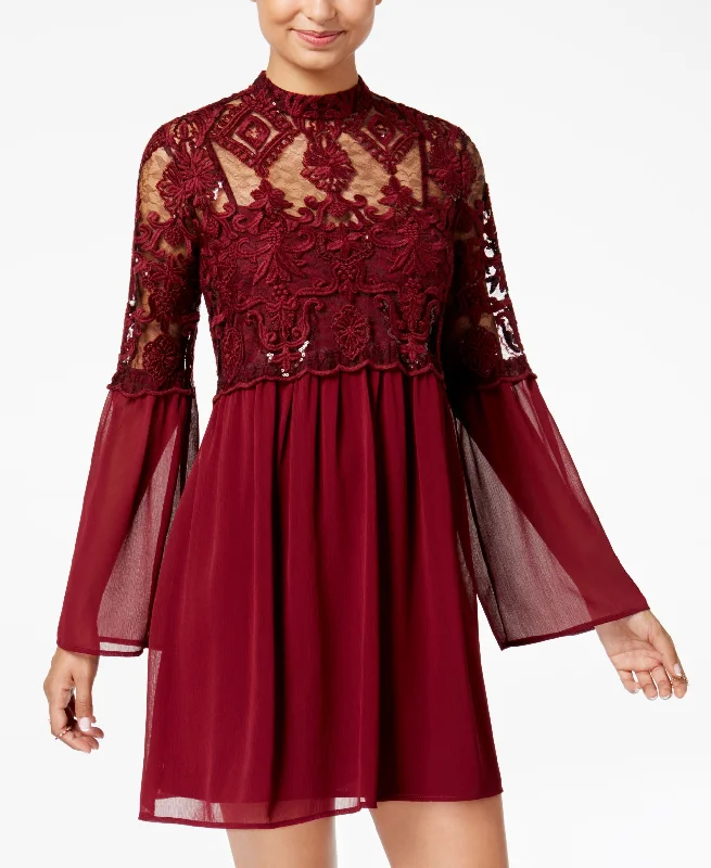 Stylish Shoes Trixxi Juniors Bell Sleeve Shift Dress