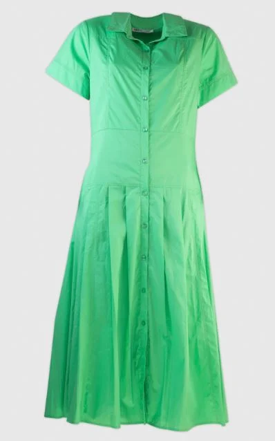 Casual Looks Md'M Apple Green Shirt Dress