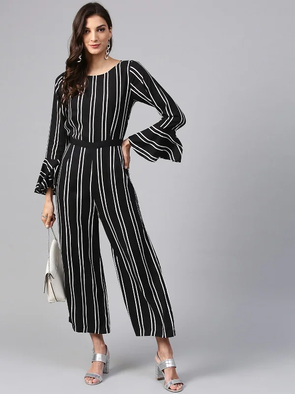 Vertical Stripes Monocromatic Jumpsuit