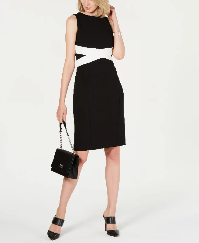 Wool Sweaters Vince Camuto Colorblocked Sheath Dress