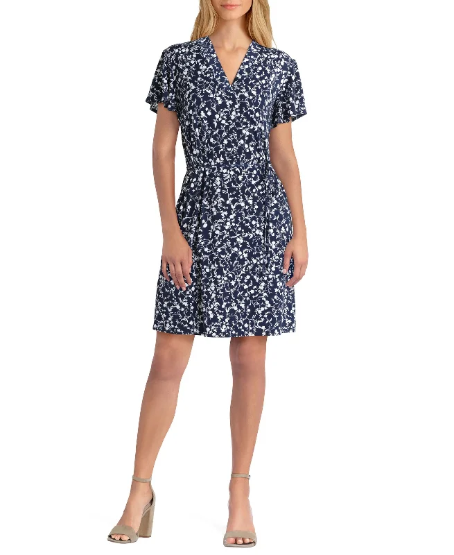 Casual Hoodies Womens Short Sleeve V Neck Dress
