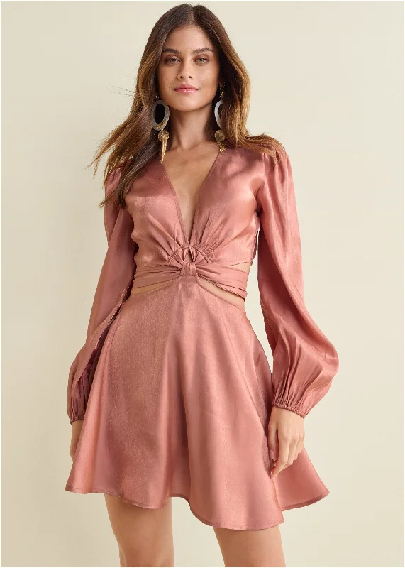 Urban Comfort Floral Side Cut Out Romper  - Rose