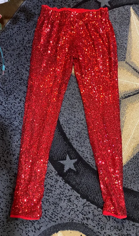 Trendy Blazers Red Sequin pants