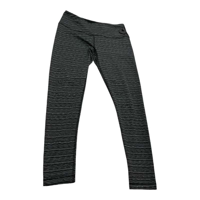 Laid-Back Wear Athletic Leggings By 90 Degrees By Reflex In Black & Grey, Size: L