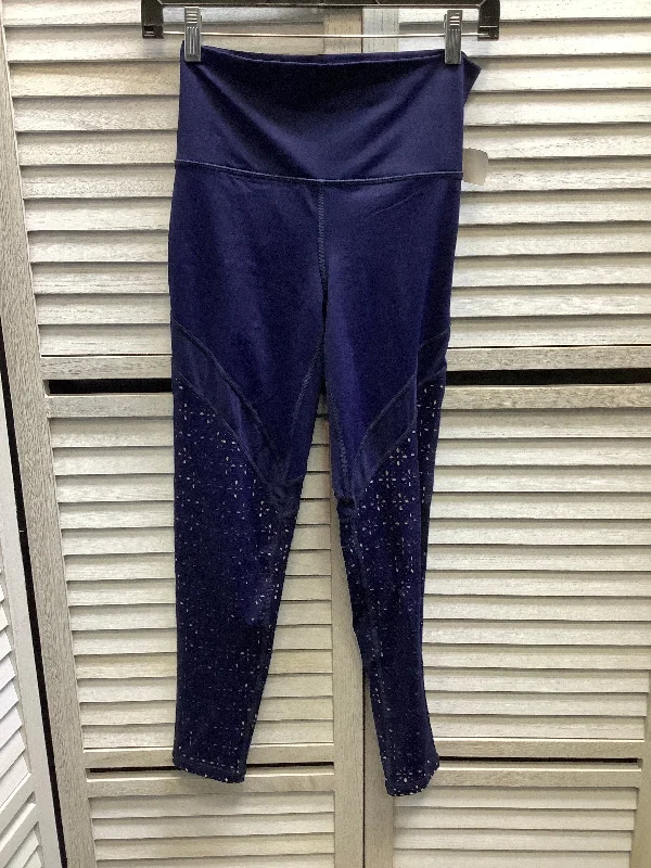 Dapper Suits Athletic Leggings By Aerie In Blue, Size: M