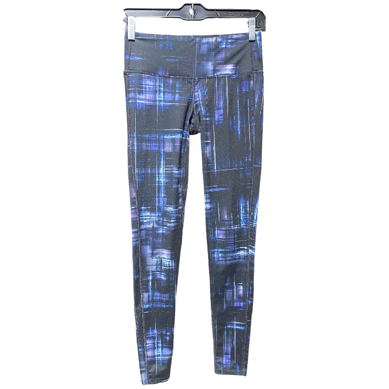 Fashion Sneakers Athletic Leggings By Athleta In Black & Blue, Size: Xs