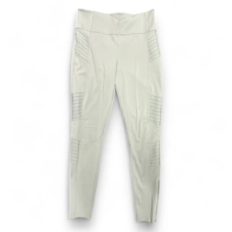 Flexible Wear Athletic Leggings By Athleta In Green, Size: L