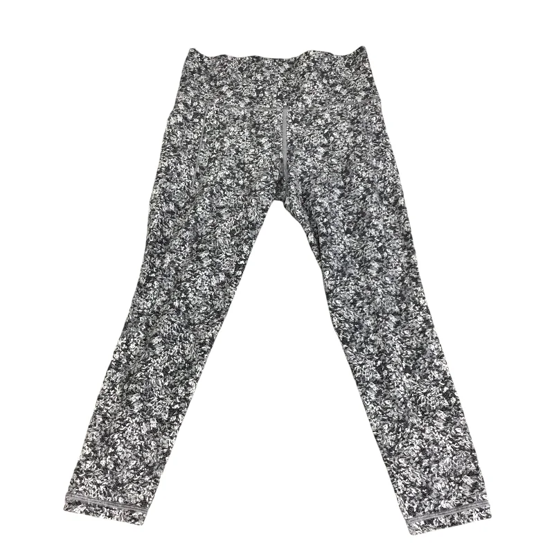 Denim Jackets Athletic Leggings By Athleta In Grey & White, Size: S