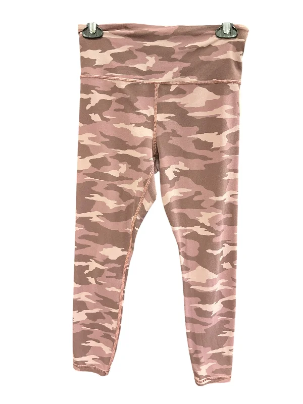 Stylish Scarves Athletic Leggings By Athleta In Pink, Size: S