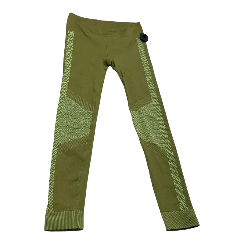 Casual Outfit Athletic Leggings By Fabletics In Green, Size: M