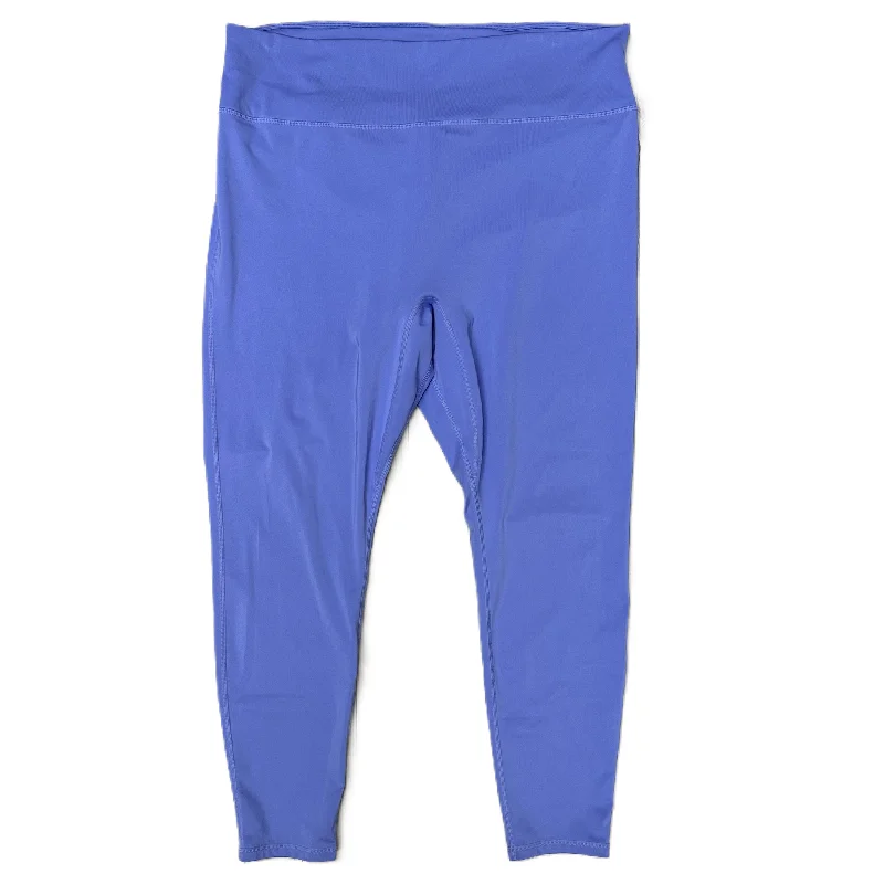 Utility Vests Athletic Leggings By Fabletics In Purple, Size: 3x