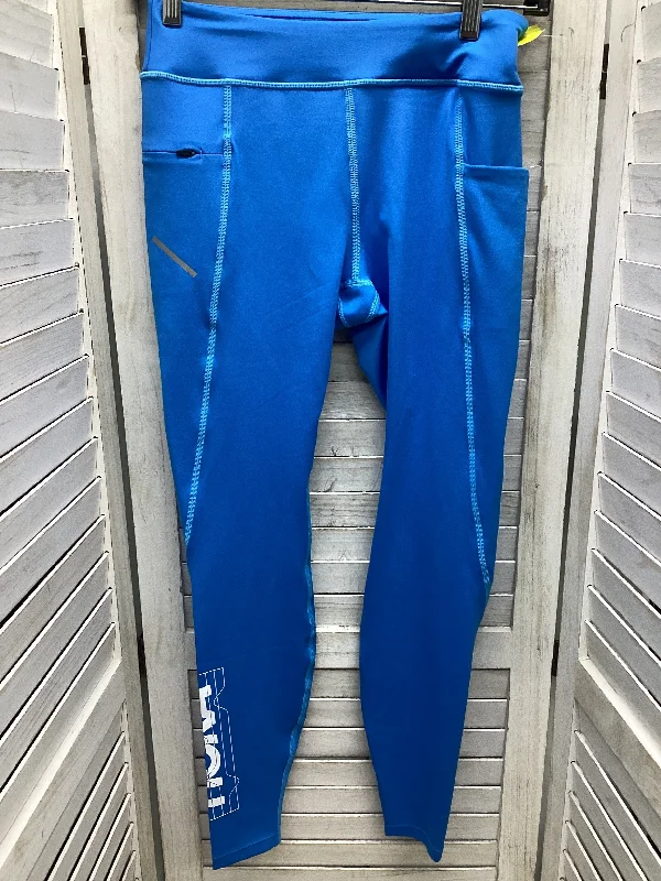 Chinos Style Athletic Leggings By Hoka In Blue, Size: S