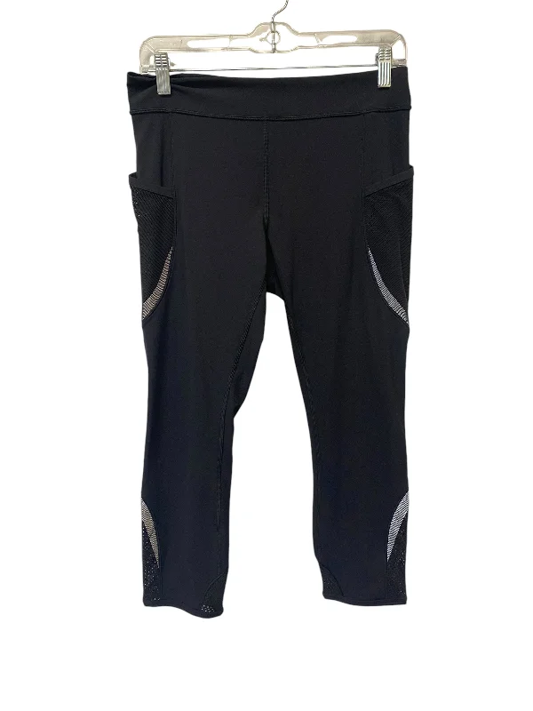 Sporty Sneakers Athletic Leggings By Lululemon In Black, Size: 10