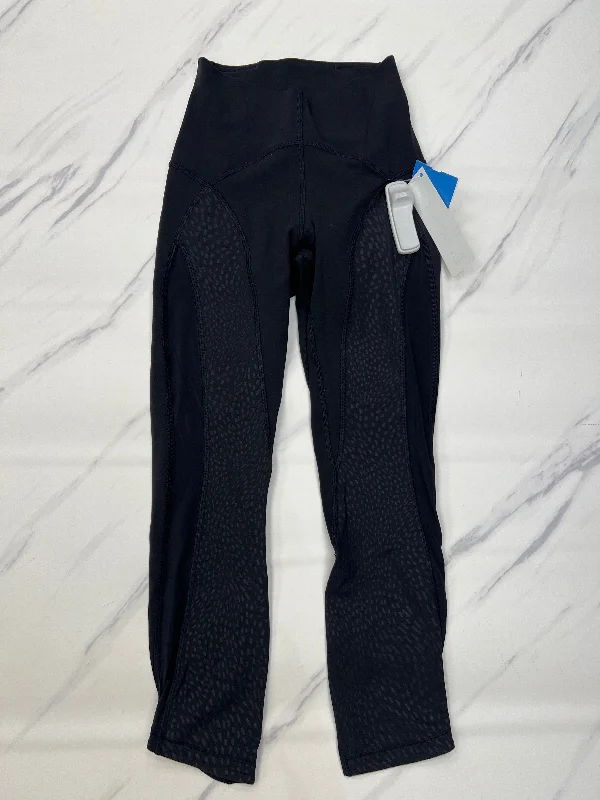 Soft T-Shirts Athletic Leggings By Lululemon In Black, Size: 2