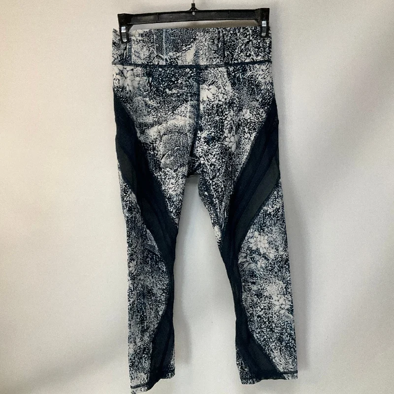 Versatile Style Athletic Leggings By Lululemon In Blue & White, Size: 6