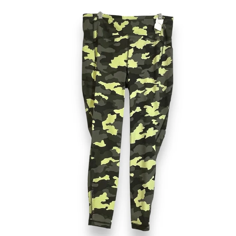 Simple Styles Athletic Leggings By Lululemon In Camoflauge, Size: Xxl