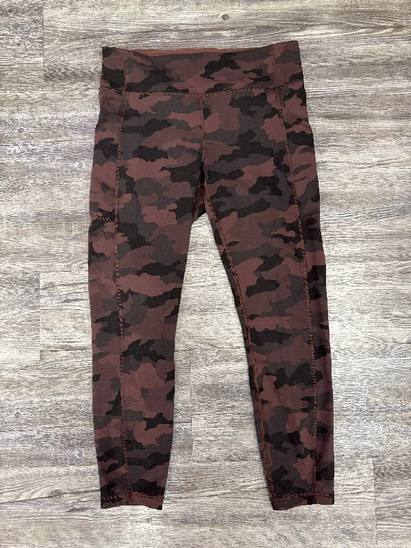 Casual Sweaters Athletic Leggings By Lululemon In Camouflage Print, Size: 10
