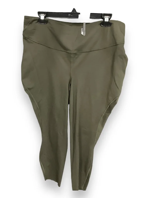 Flexible Casuals Athletic Leggings By Lululemon In Green, Size: 18
