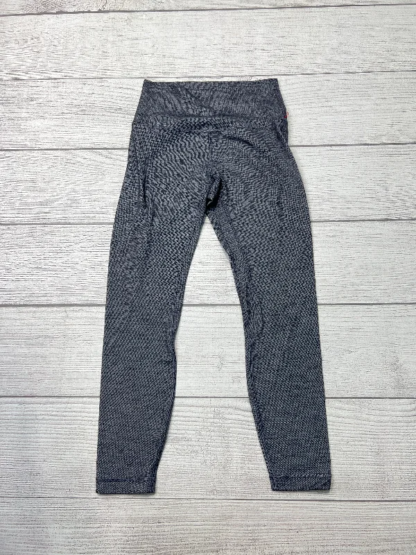 Designer Belts Athletic Leggings By Lululemon In Grey, Size: 6