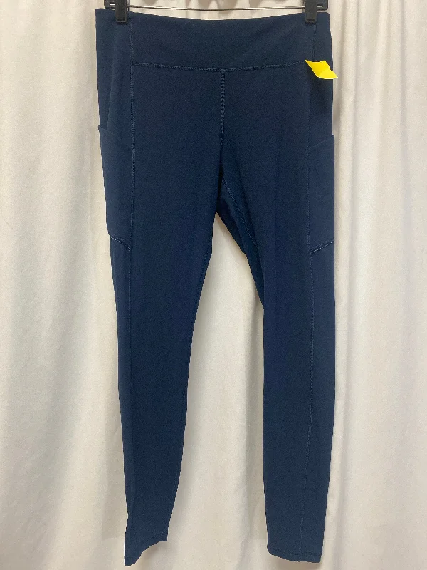 Trendy Sweaters Athletic Leggings By Lululemon In Navy, Size: 10