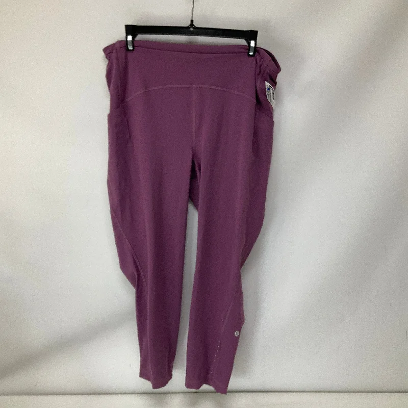 Slim-fit Jeans Athletic Leggings By Lululemon In Purple, Size: 14