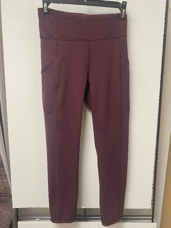 Modern Style Athletic Leggings By Lululemon In Purple, Size: 4