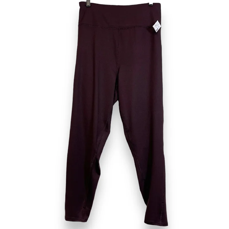 Casual Trends Athletic Leggings By Maurices In Bronze, Size: 3x