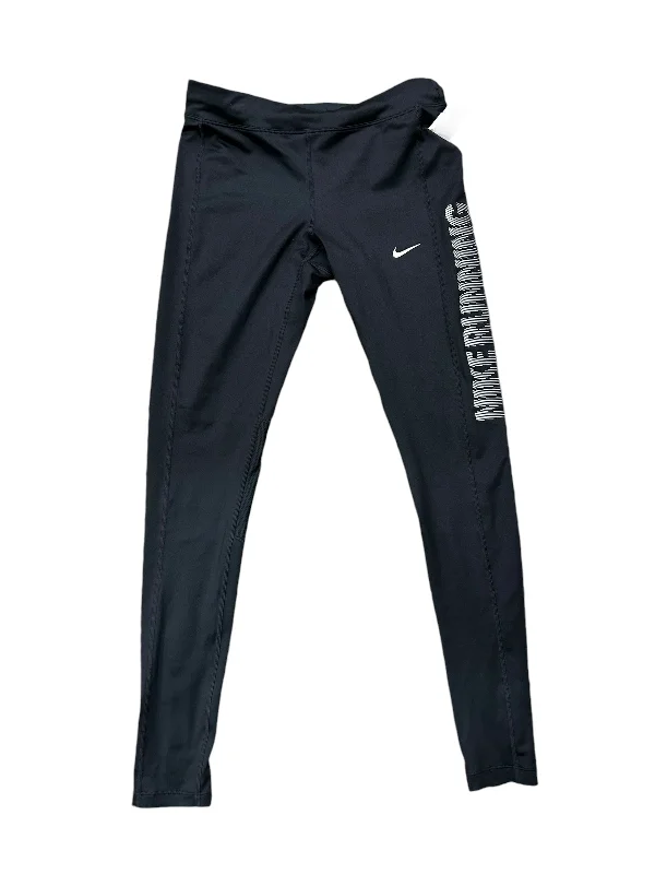 Smart Casual Athletic Leggings By Nike Apparel In Black, Size: S