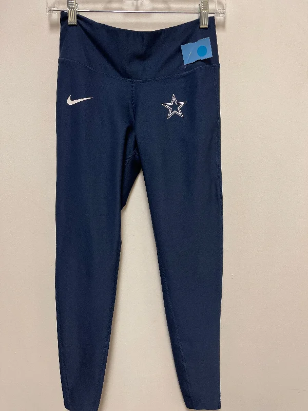 Cozy Essentials Athletic Leggings By Nike Apparel In Navy, Size: S
