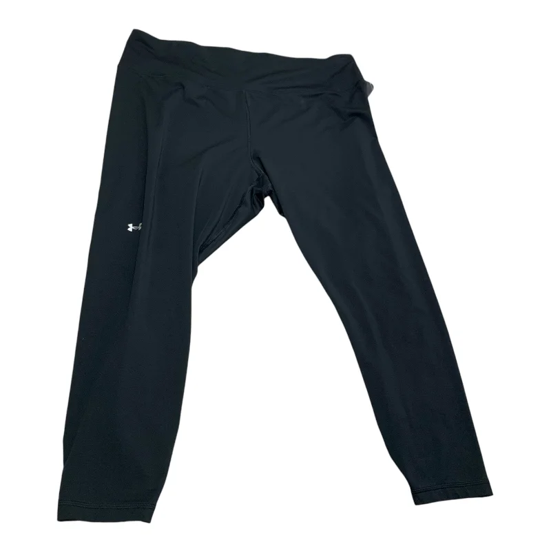 Sporty Trends Athletic Leggings By Under Armour In Black, Size: 3x