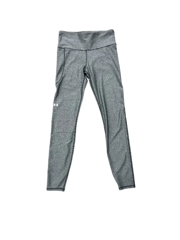 Stylish Joggers Athletic Leggings By Under Armour In Grey, Size: M