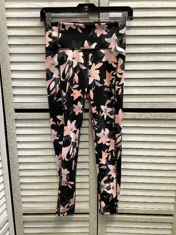 Casual Trousers Athletic Leggings By Victorias Secret In Floral Print, Size: 8